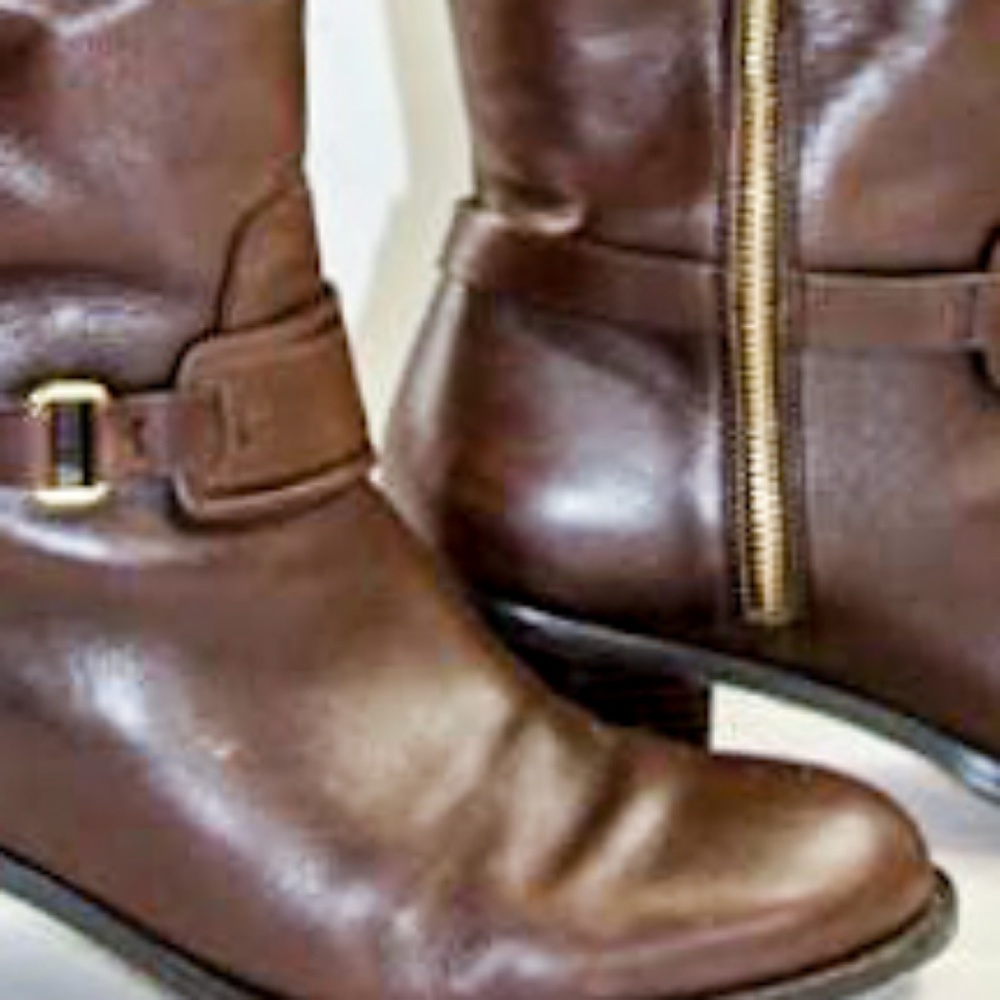 👢 Brown Leather Coach Boots With Heel 👢 - Picture 5 of 5